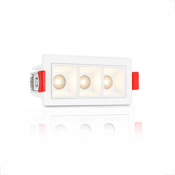 Mini Spot Led Downlight Triplo Embutido Branco 4000k Bet91 Mini Spot Led Downlight Triplo Embutido Branco 4000k Bet91