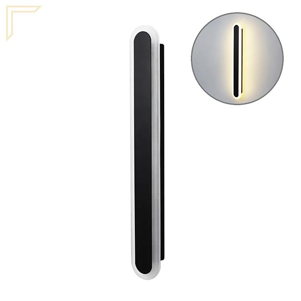 Arandela Preta Interna Acrilico Jateado Sala 40 Cm Lup97 Arandela Preta Interna Acrilico Jateado Sala 40 Cm Lup97