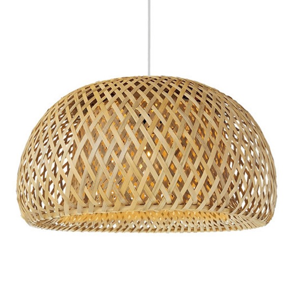 Pendente De Fibra Natural Bambu Artesanal E27 Nat04 Pendente De Fibra Natural Bambu Artesanal E27 Nat04